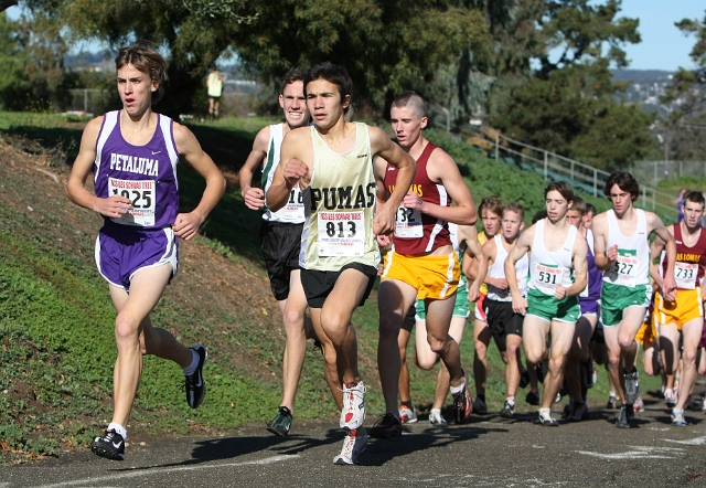 NCS XC D3 Boys-011.JPG - 2009 North Coast Section Cross Country Championships, Hayward High School, Hayward, California